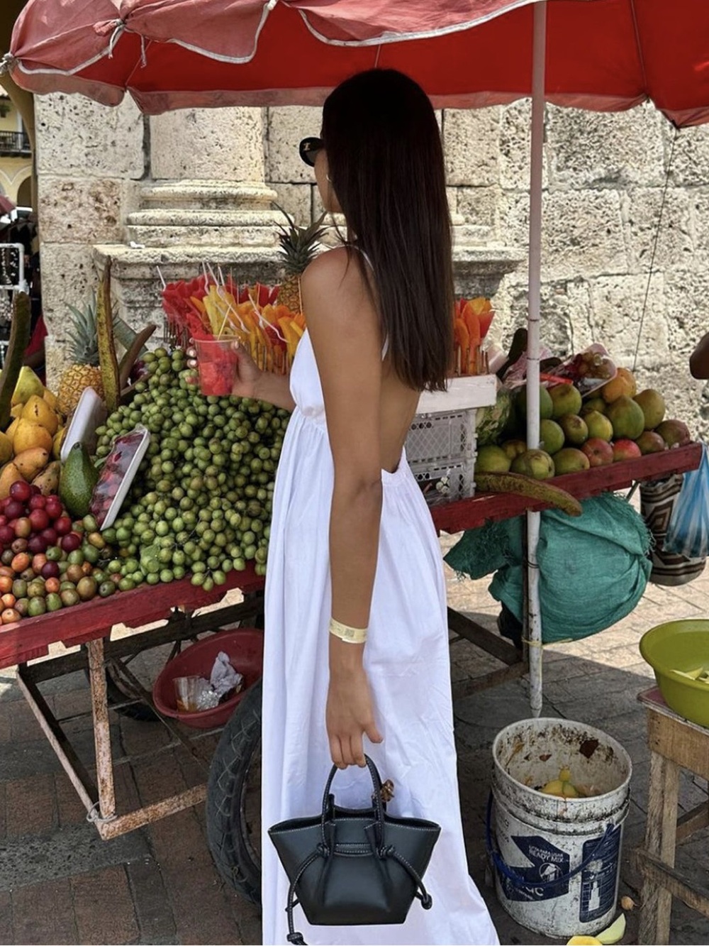 Commense Coastal Cowgirl Open Back Long Dress in White size Medium. New with tag - Picture 4 of 7
